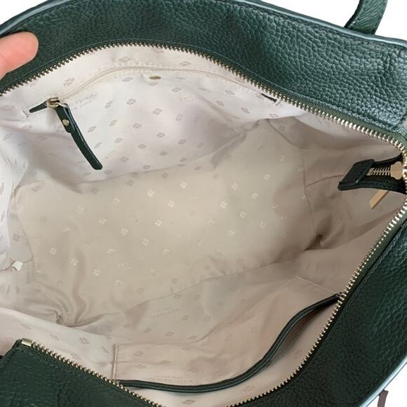 Kate Spade New York Chandra Dark Green Shoulder Tote Bag - Picture 7 of 12